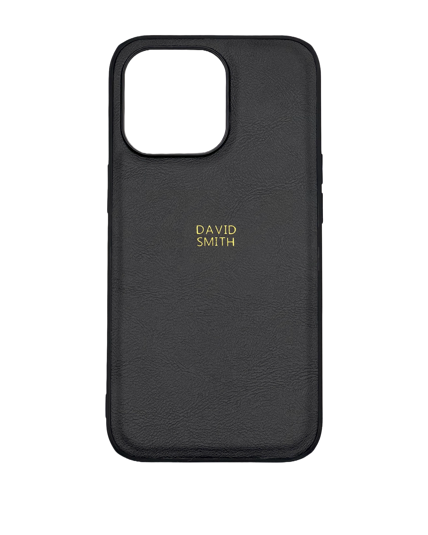 Black Leather iPhone Case