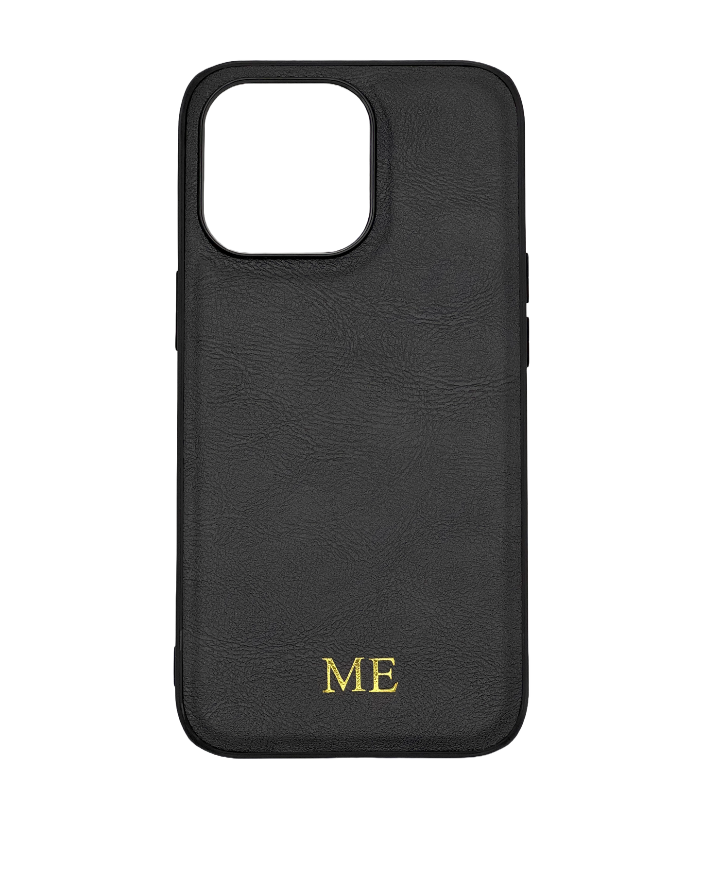 Black Leather iPhone Case